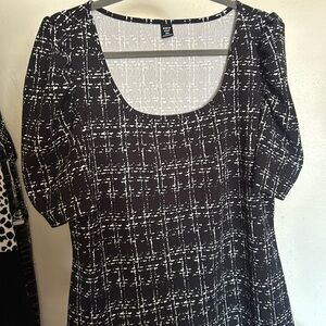 Black and White Women's Top
